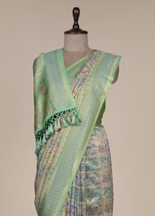 Green Tissue Silk Banarasi Saree