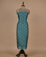 Blue Cotton Silk Dress Material