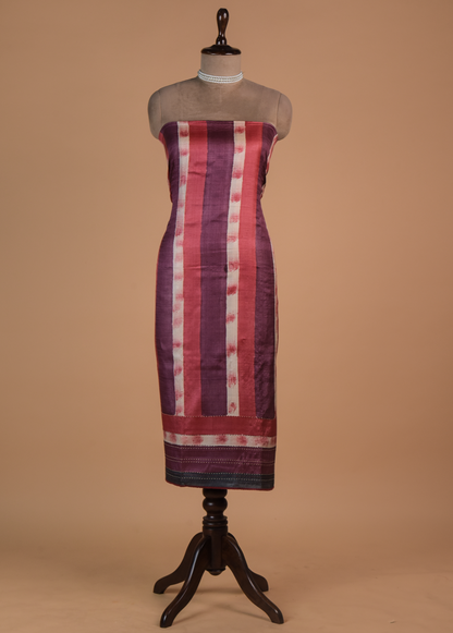 Multicoloured Tussar Dress Material