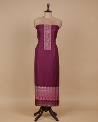 Purple Pashmina Dress Material