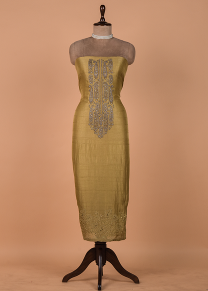 Yellow Pashmina Dress Material