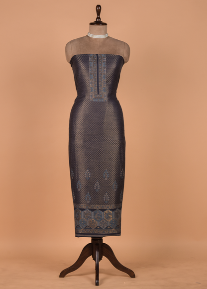 Blue Pashmina Dress Material