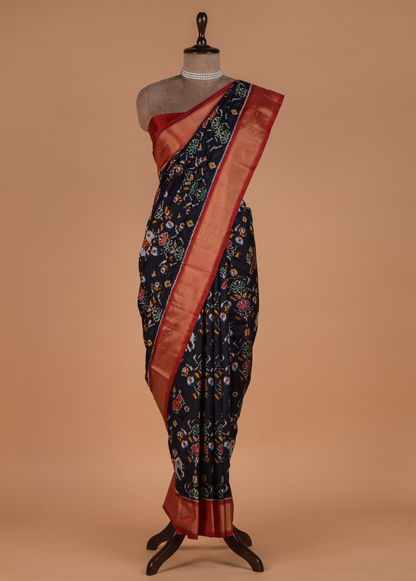 Black Silk Patola Saree