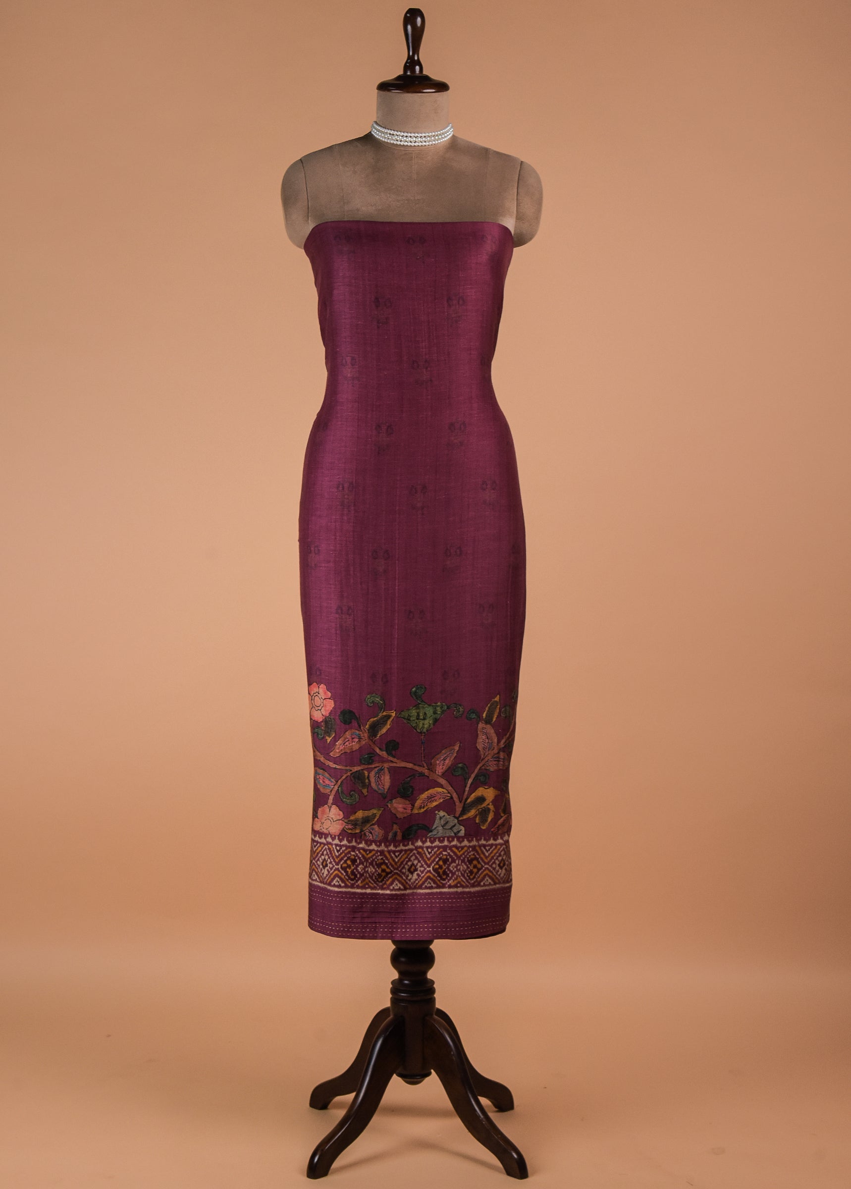 Pink Cotton Silk Dress Material