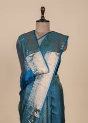 Blue Silk Kanjeevaram Saree