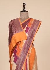 Multicoloured Tissue Georgette Banarasi Saree