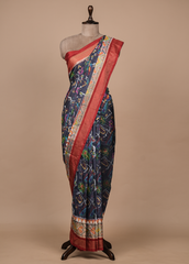 Grey Silk Patola Saree