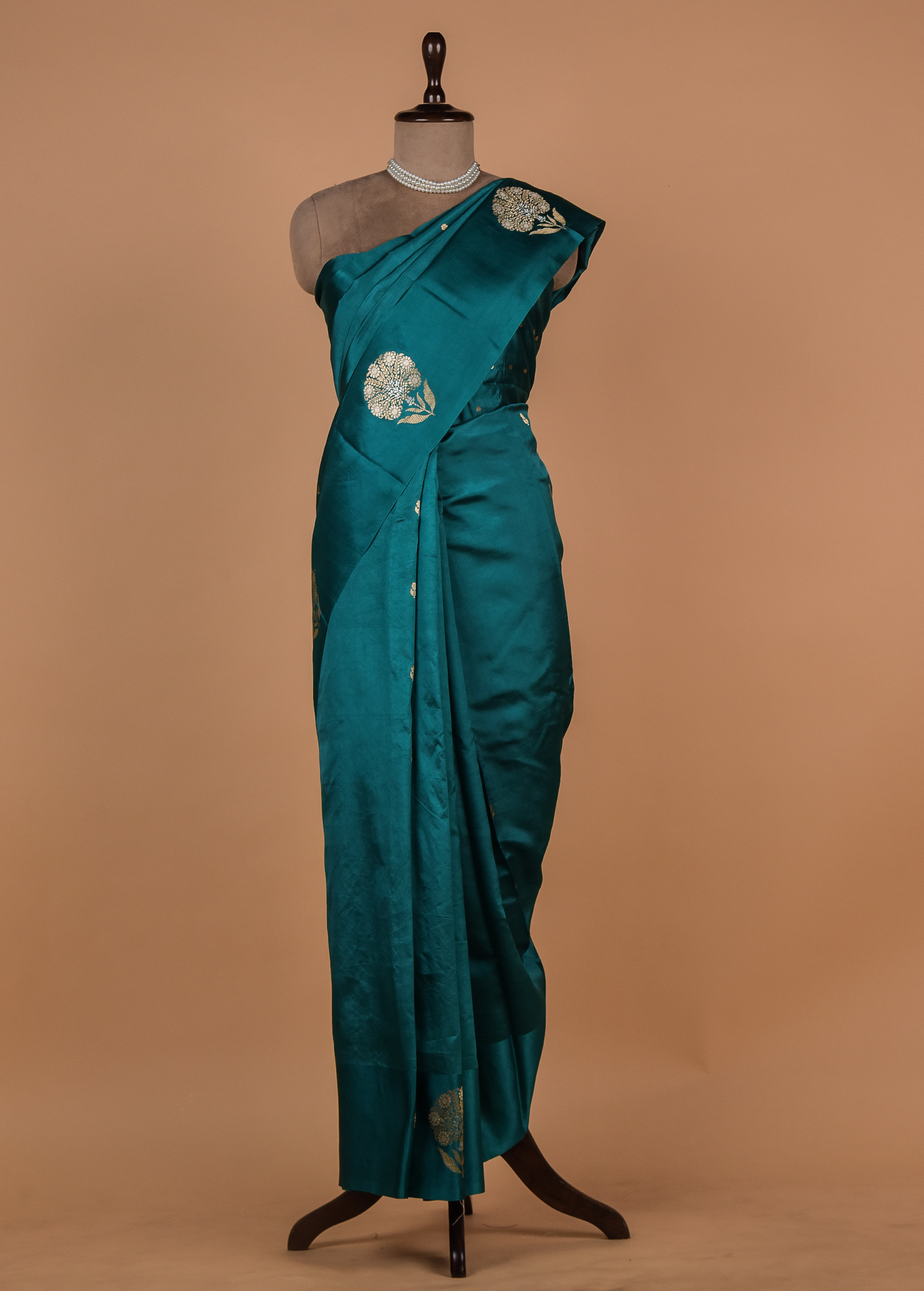 Blue Silk Banarasi Saree