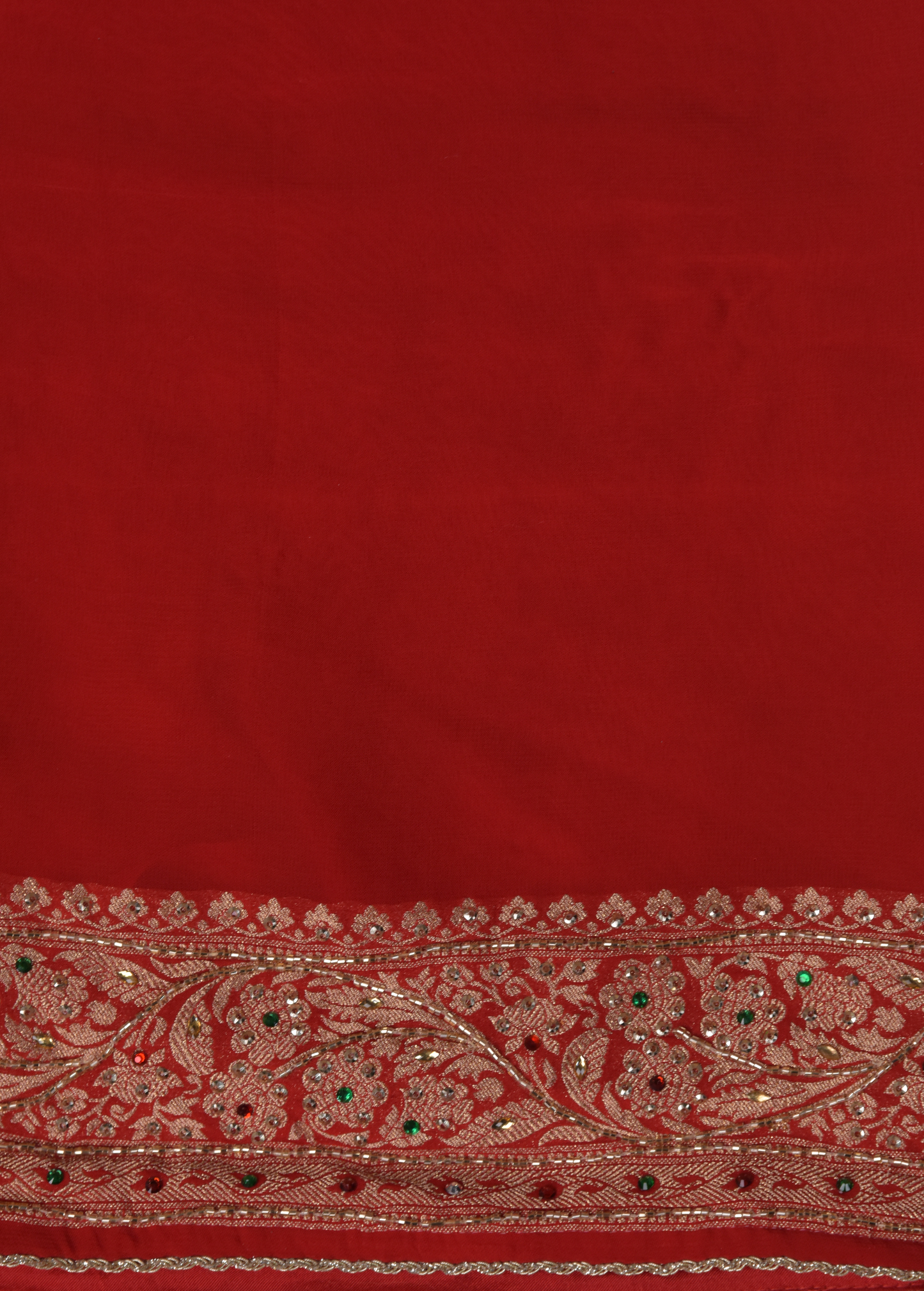 Red Georgette Banarasi Saree