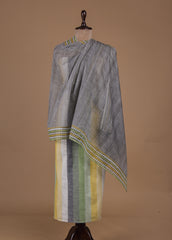 Multicoloured Handloom Cotton Dress Material