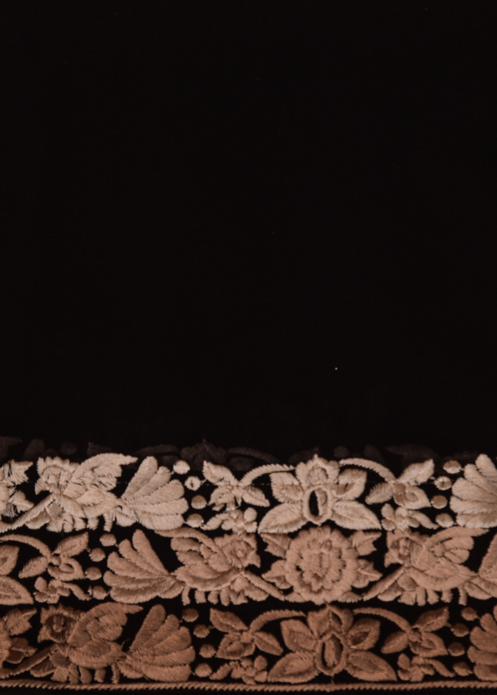 Black Georgette Embroidered Saree