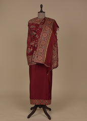 Red Cotton Dress Material