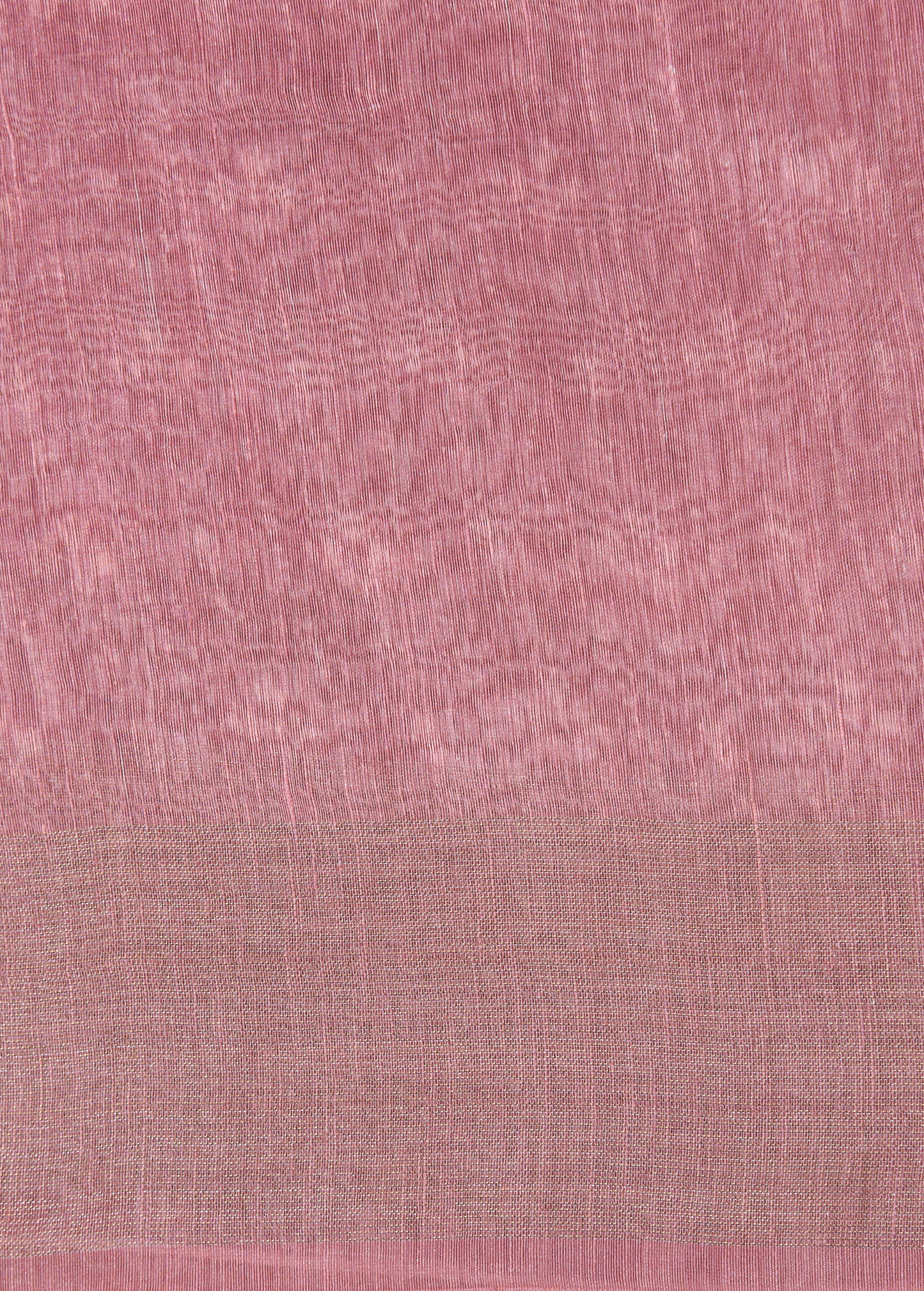 Pink Linen Embroidered Saree