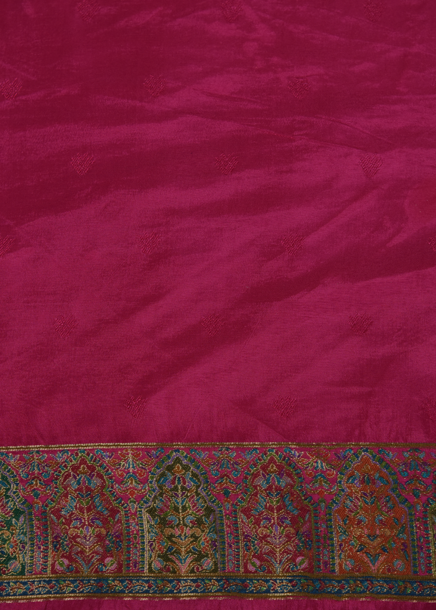Pink Silk Embroidered Saree