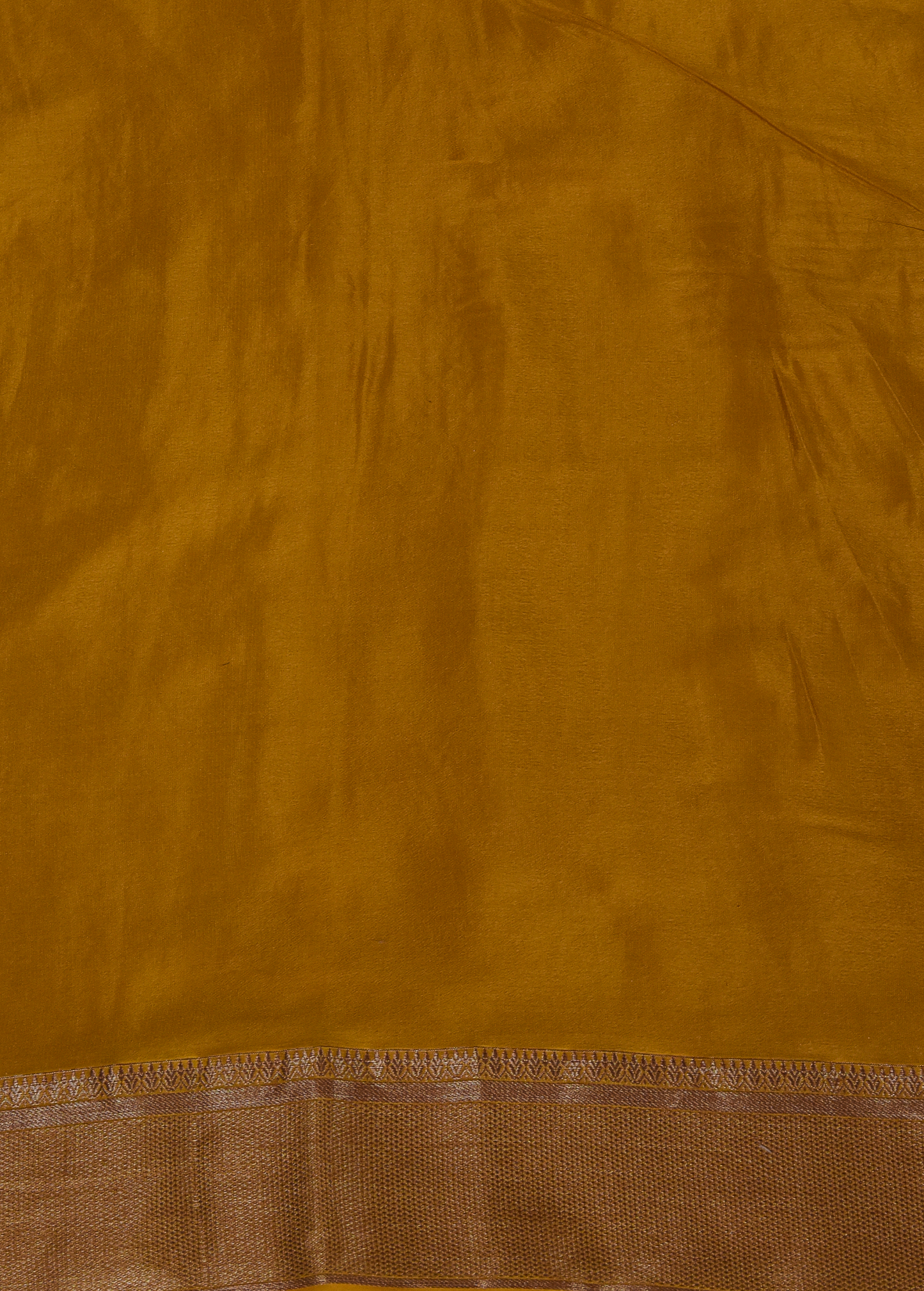 Yellow Crepe Silk Banarasi Saree