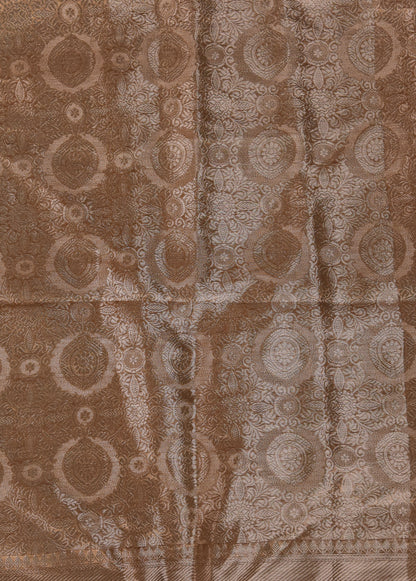 Bronze Tissue Embroidered Saree