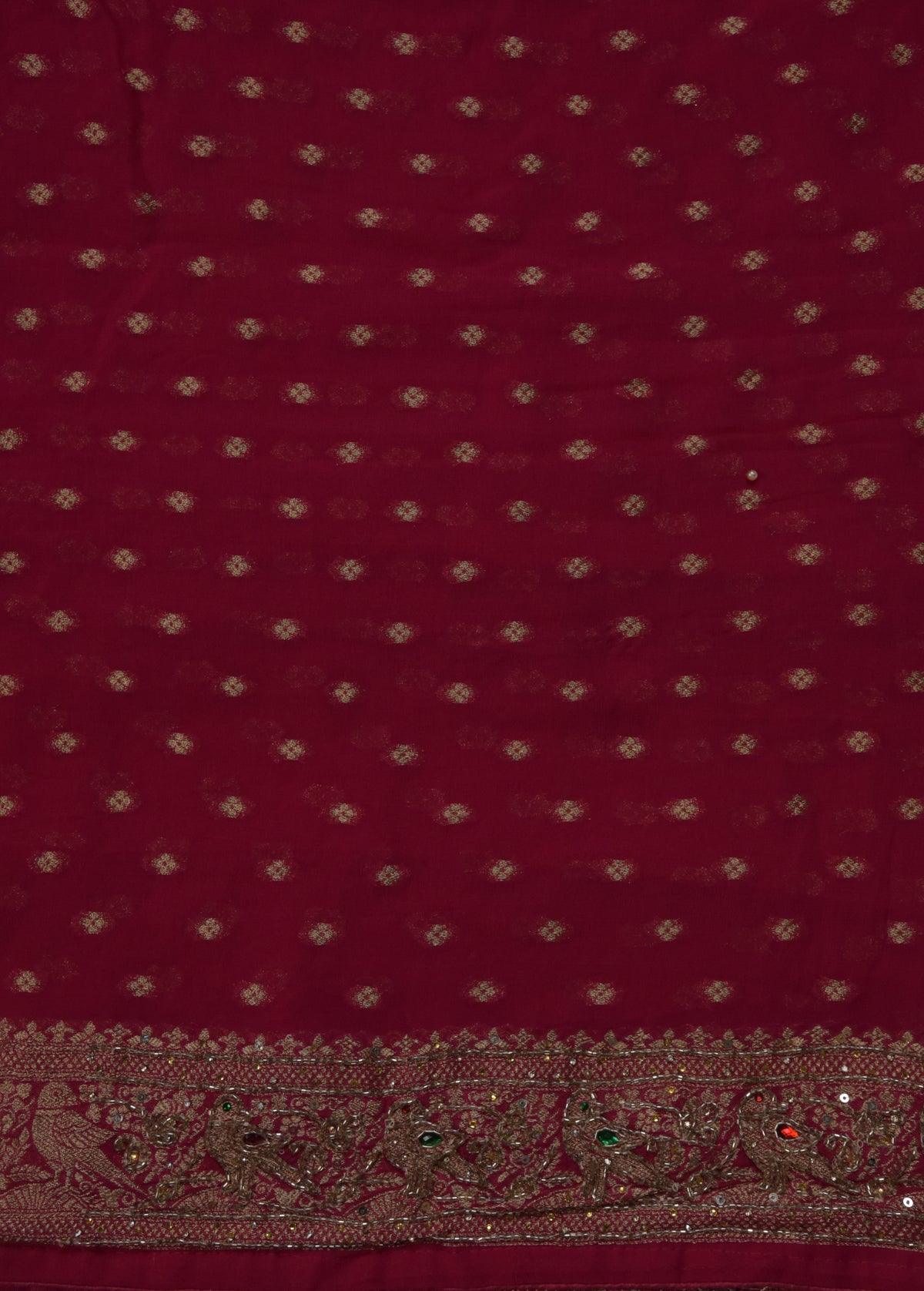 Pink Georgette Banarasi Saree