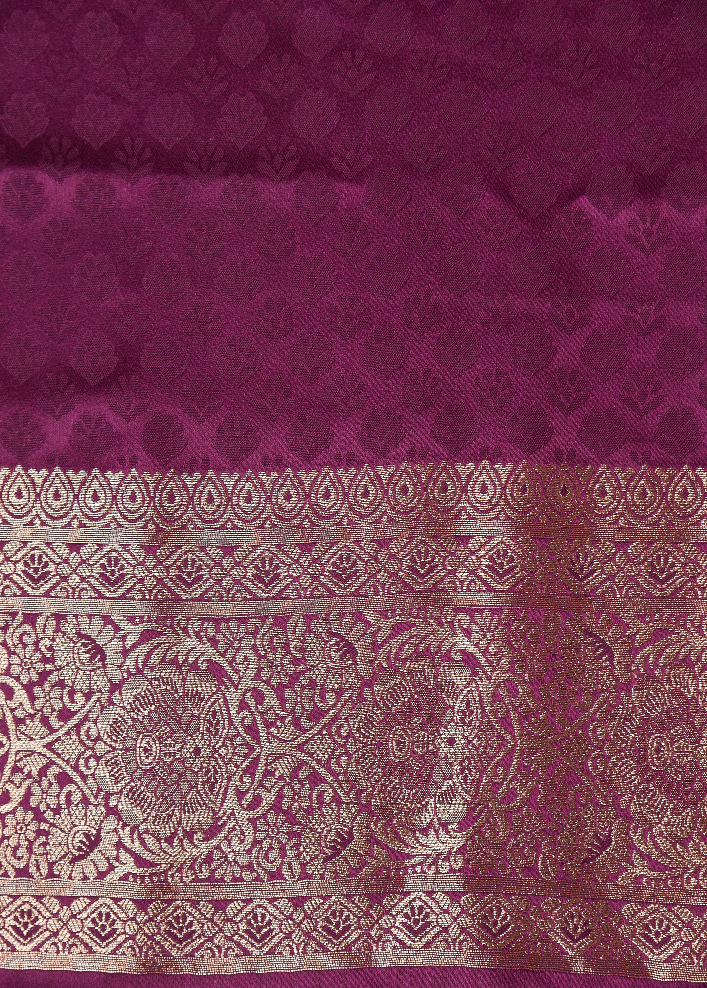 Purple Art Silk Banarasi Saree