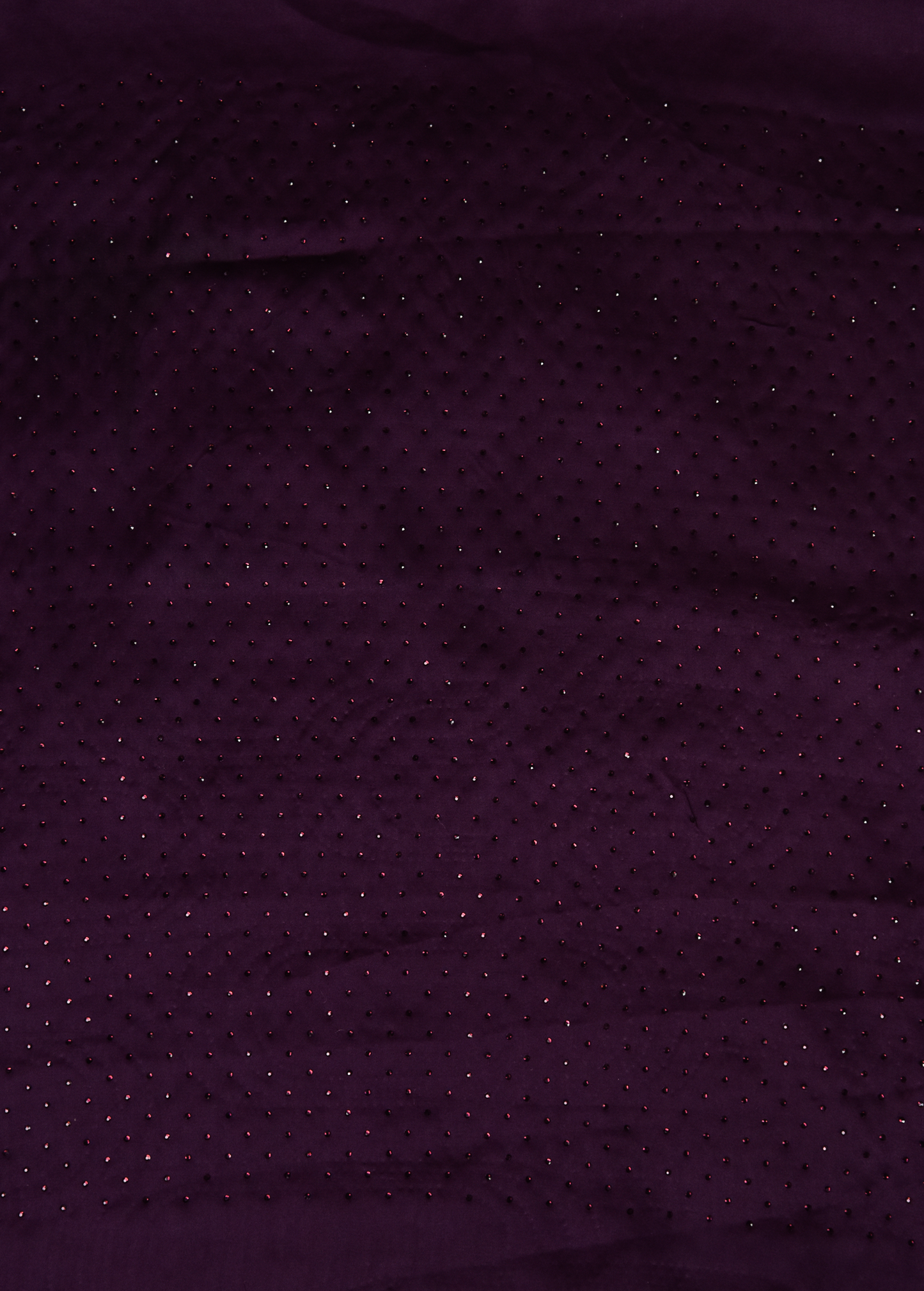 Purple Satin Embroidered Saree