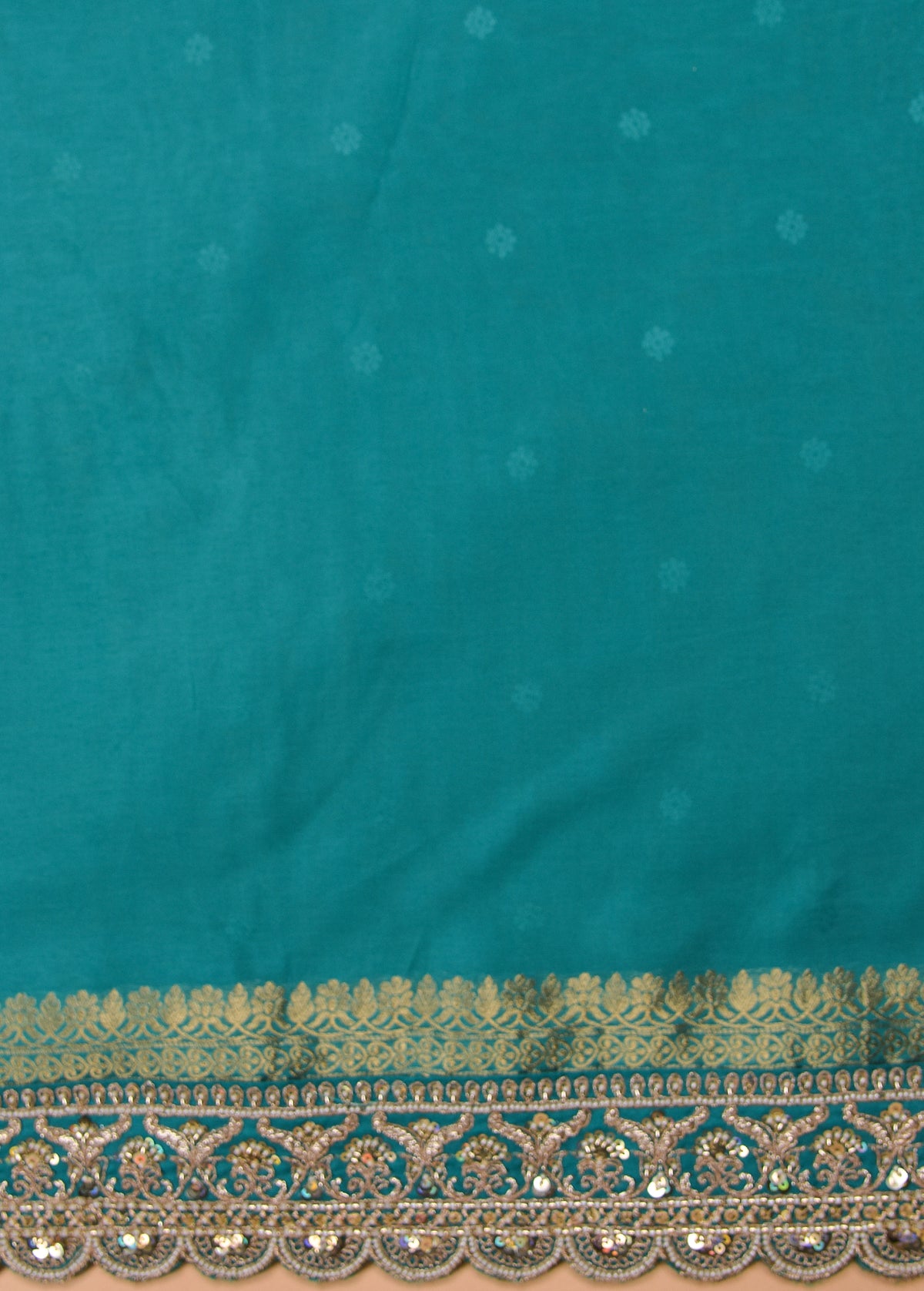 Blue Crepe Silk Banarasi Saree