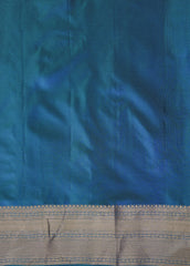 Blue Silk Kanjeevaram Saree