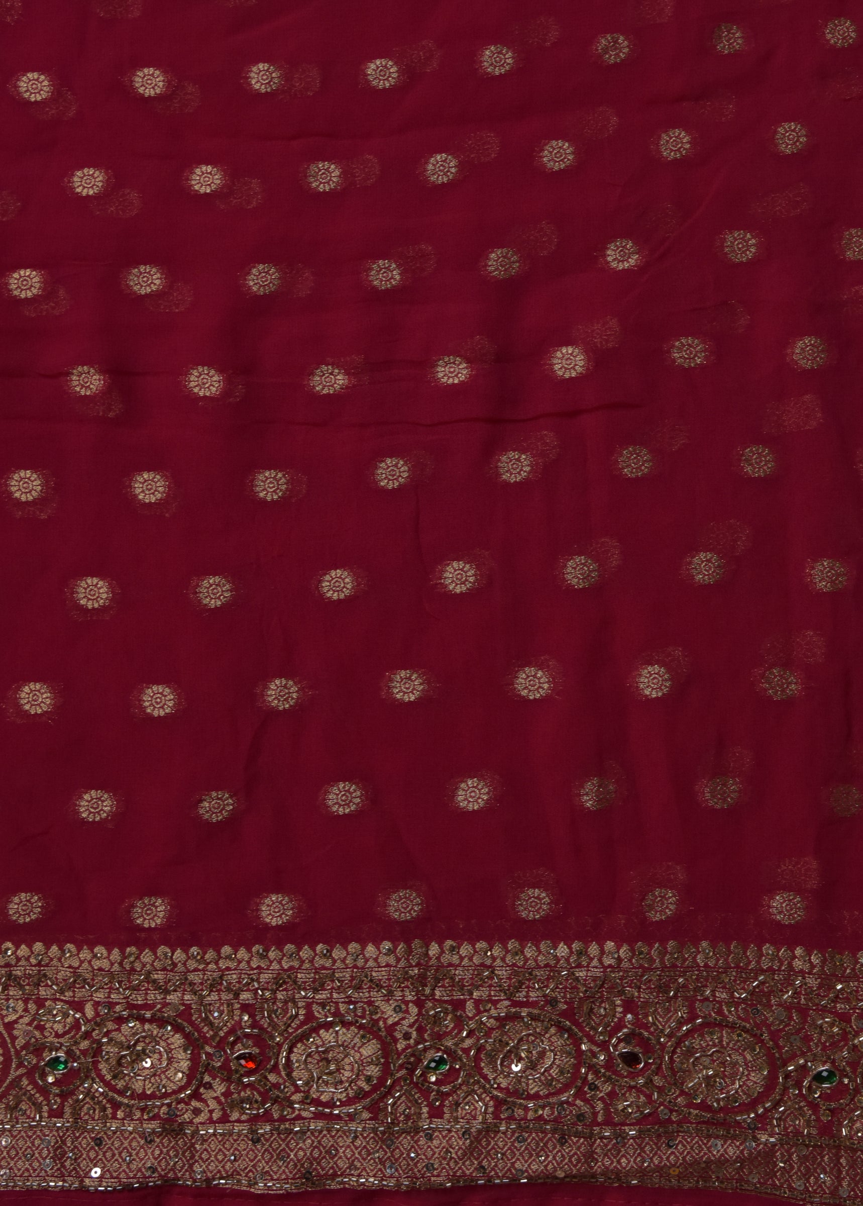 Pink Georgette Banarasi Saree