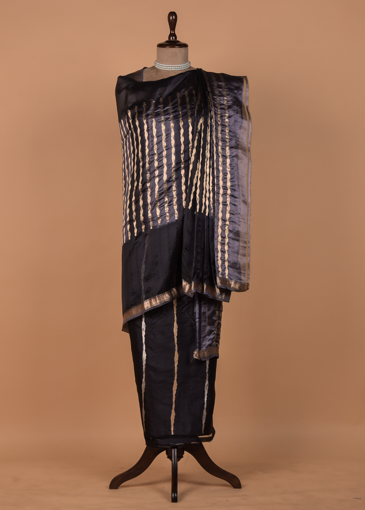 Black Silk Dress Material