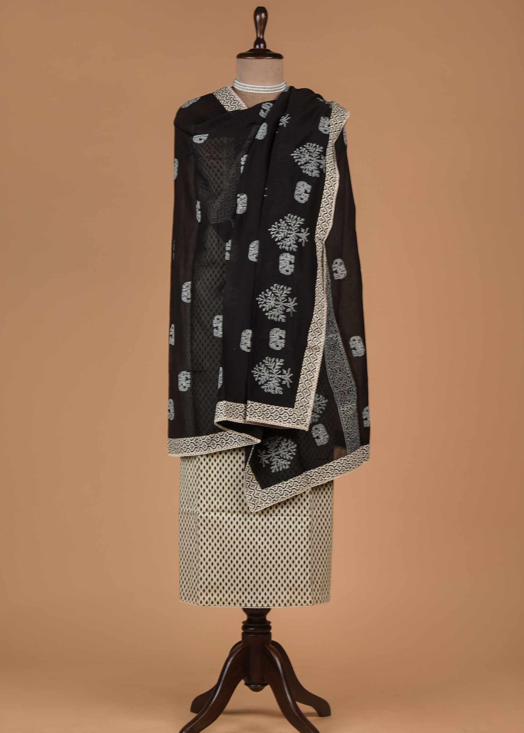 Multicoloured Cotton Dress Material