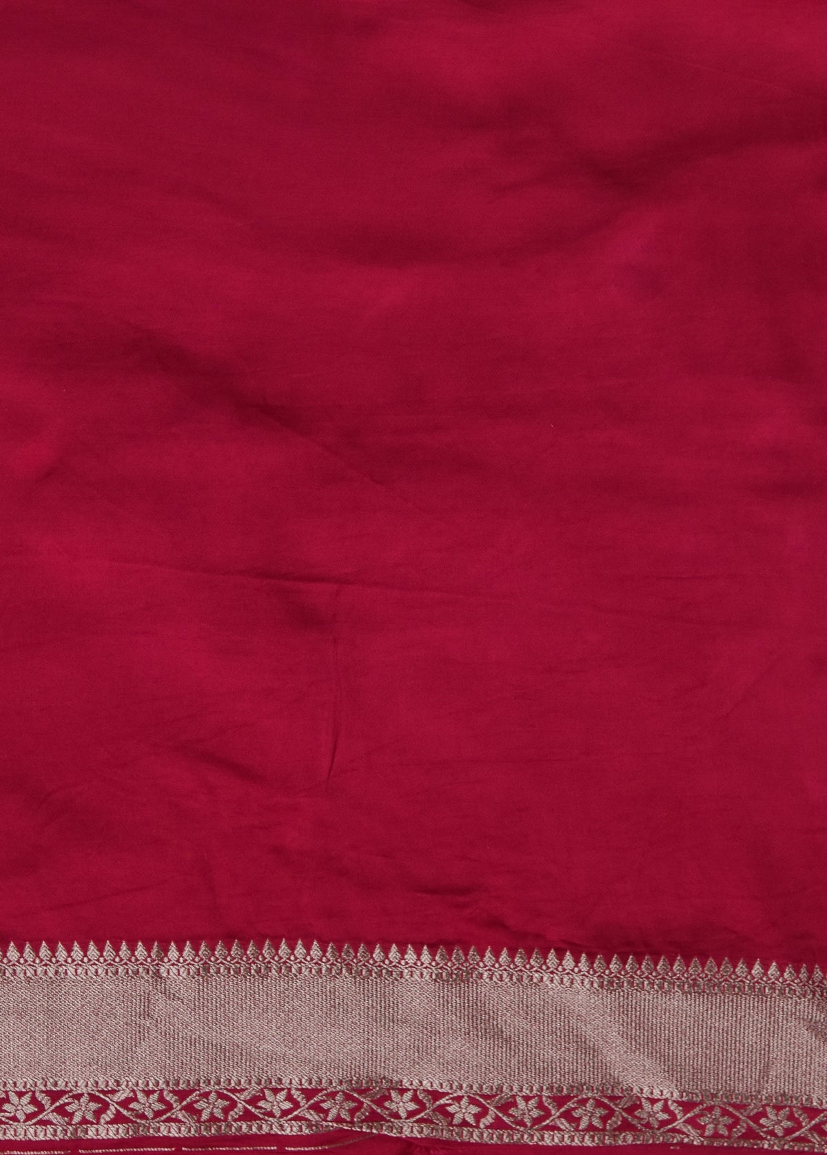 Red Art Satin Banarasi Saree
