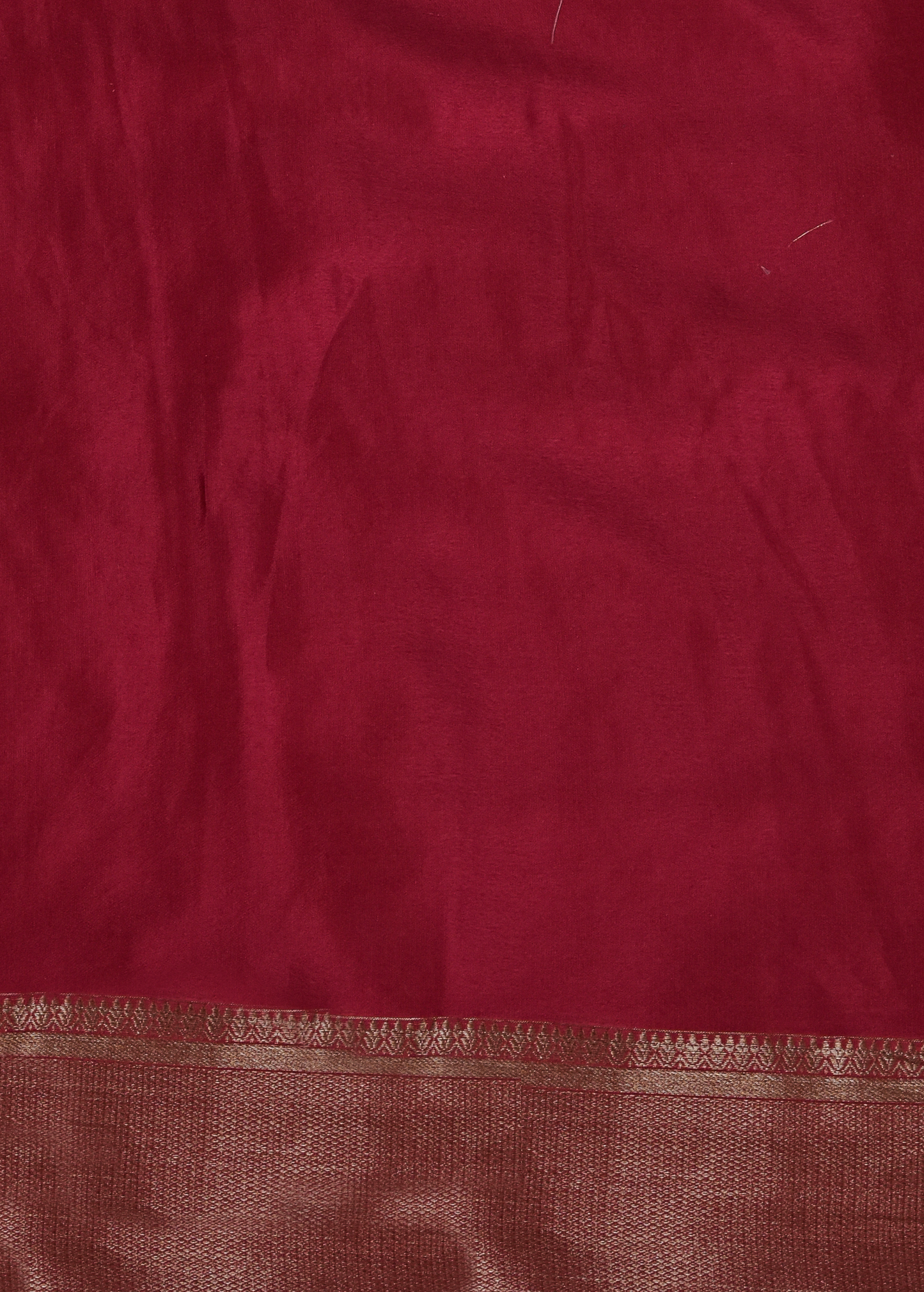 Red Crepe Silk Banarasi Saree