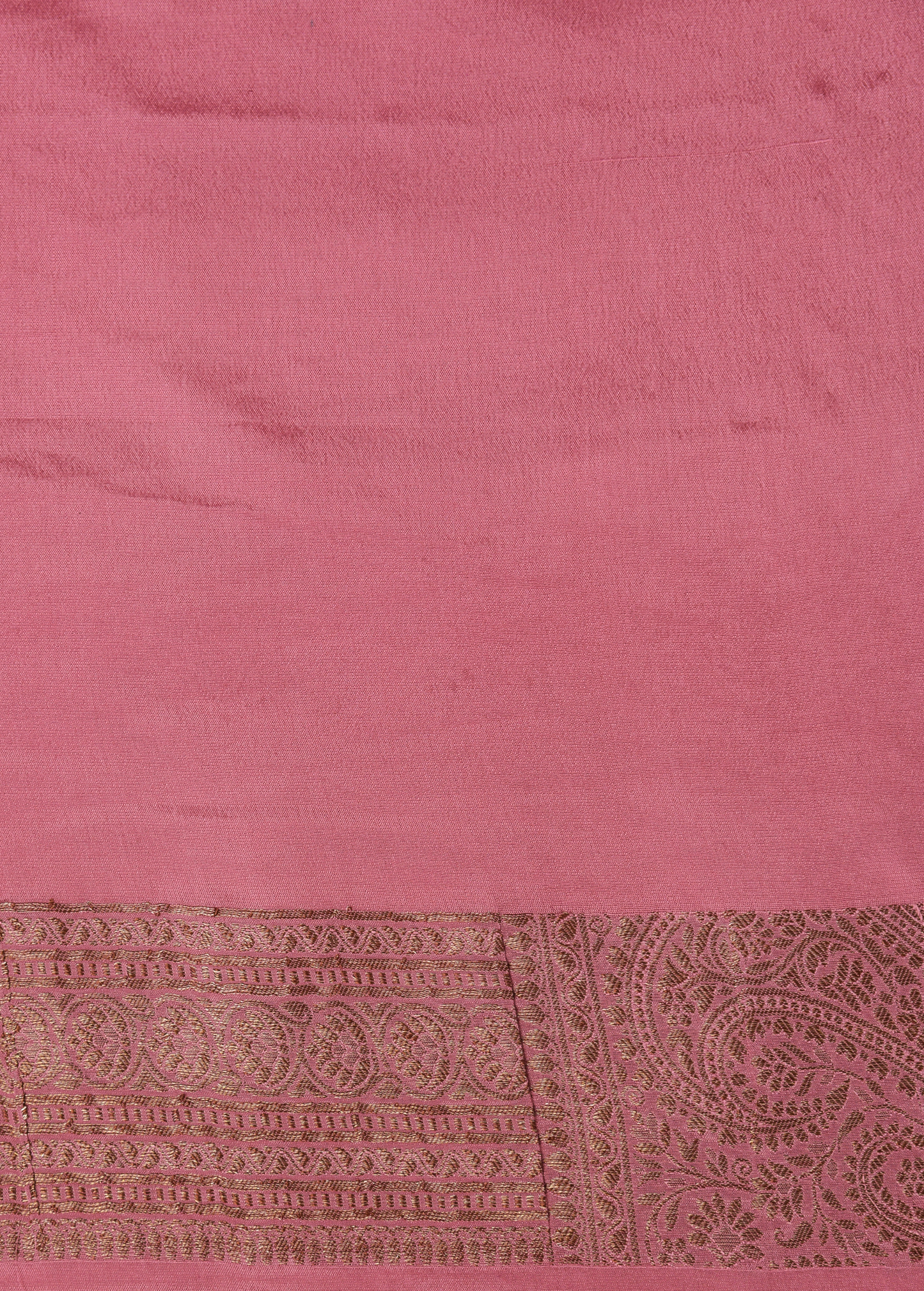 Pink Crepe Banarasi Saree