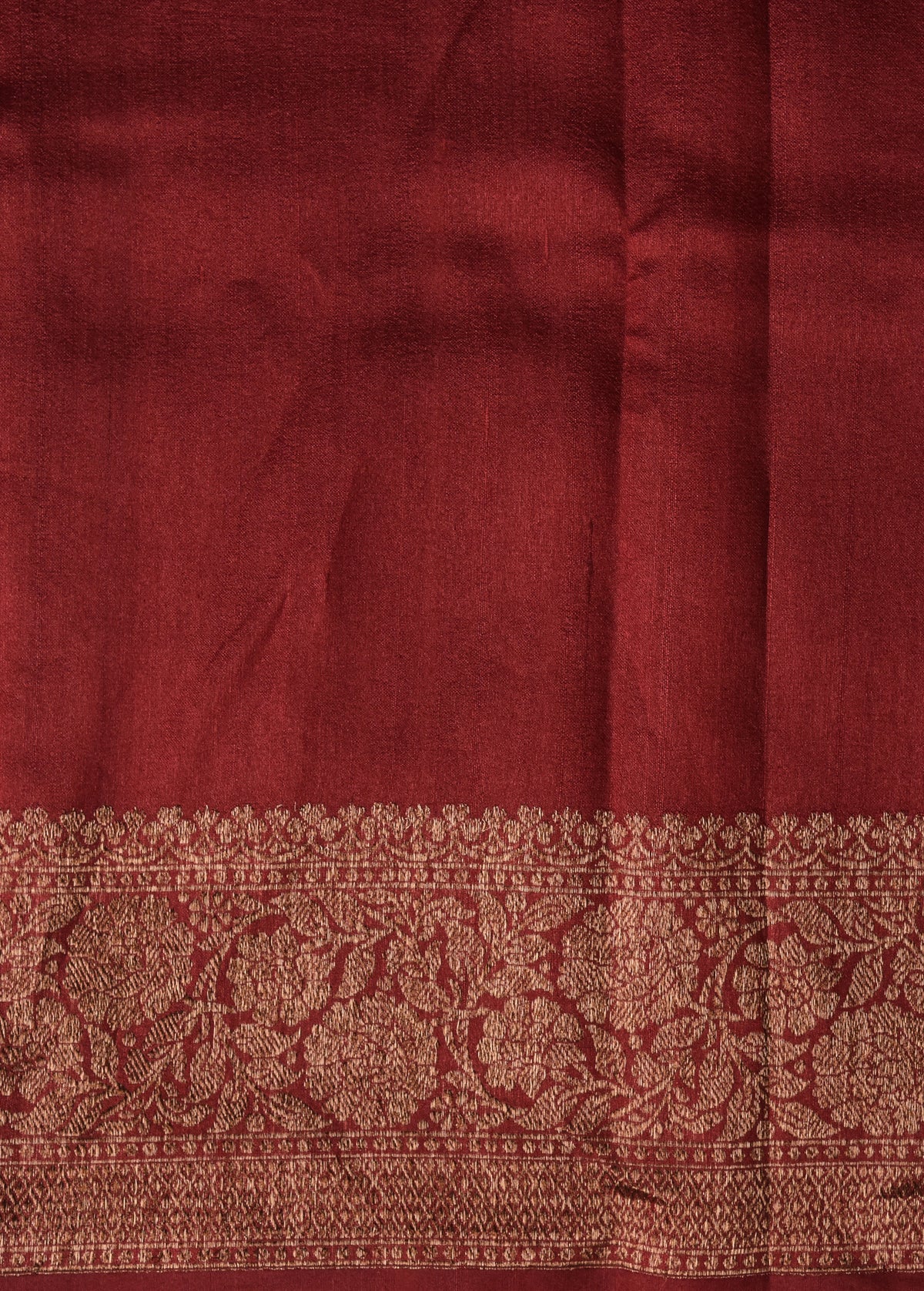 Red Tussar Printed Saree
