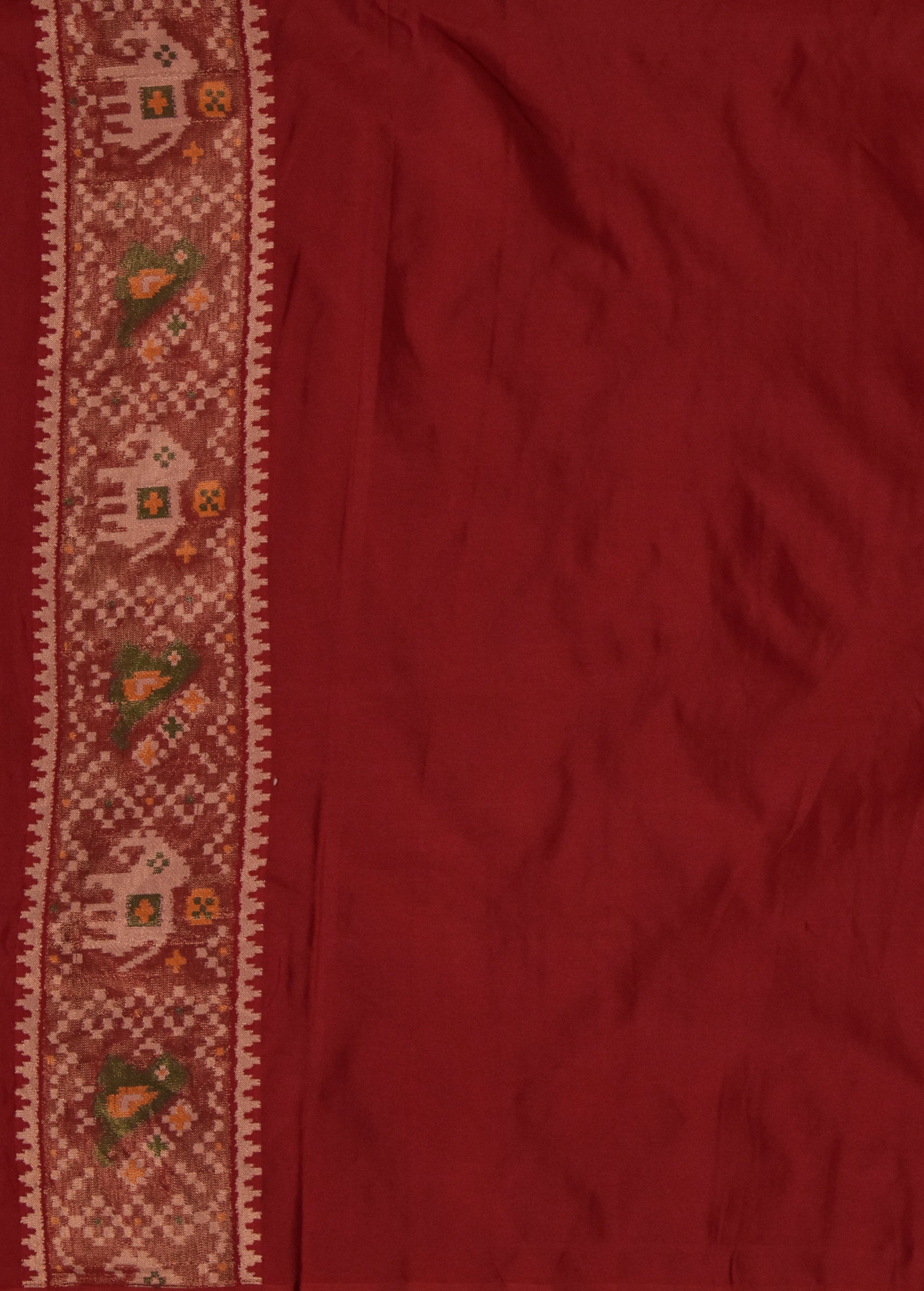 Red Art Silk Patola Saree