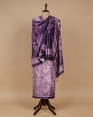 Purple Velvet Dress Material