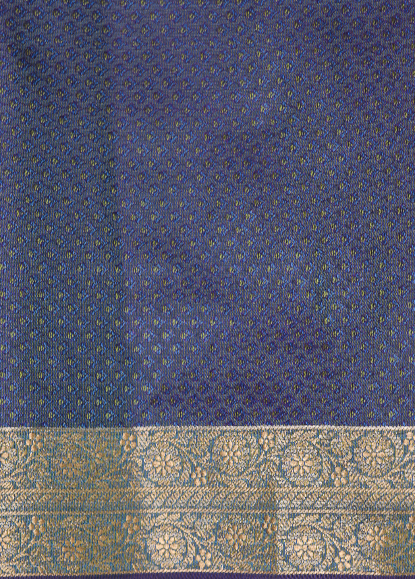 Blue Art Silk Kanjeevaram Saree