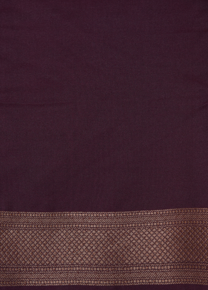 Purple Art Silk Banarasi Saree