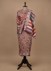 Multicoloured Pashmina Dress Material