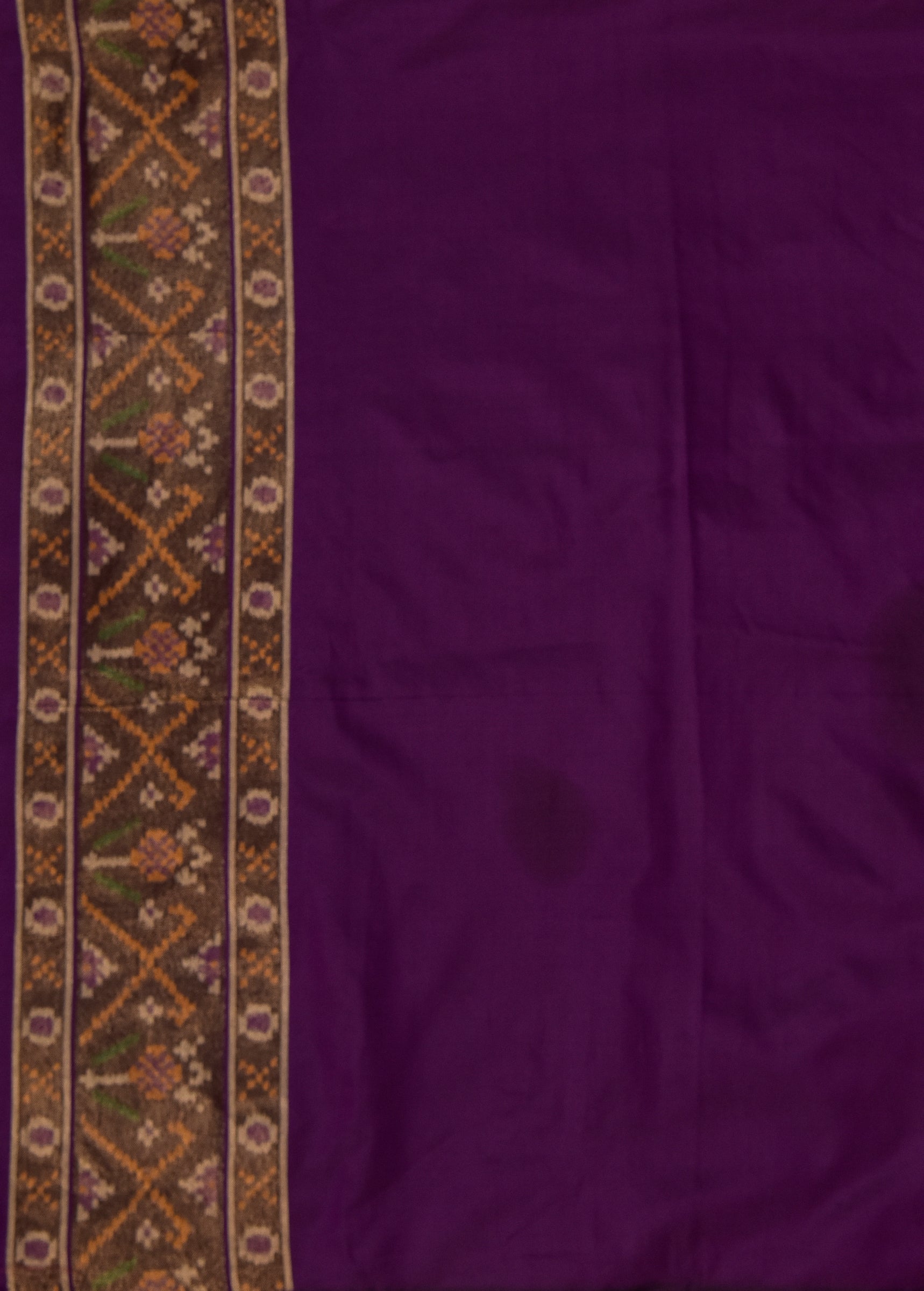 Purple Art Silk Patola Saree