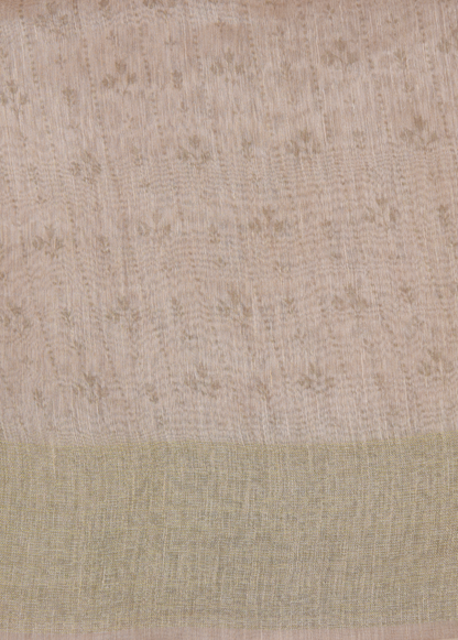 White Linen Embroidered Saree