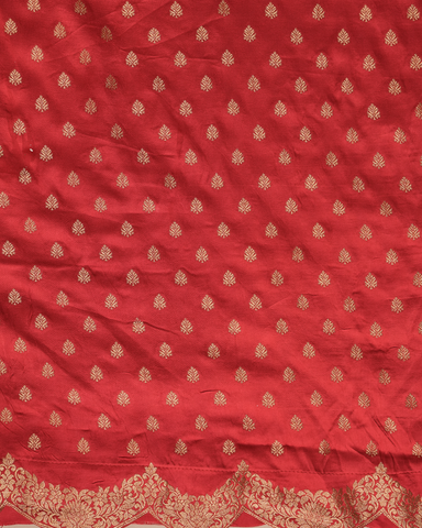 Red Gajji Silk Bandhani Saree