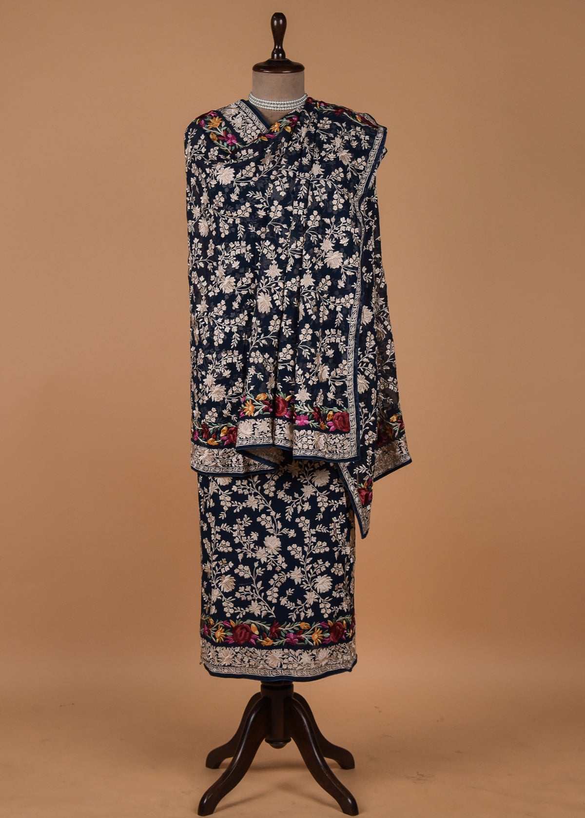 Blue Georgette Dress Material
