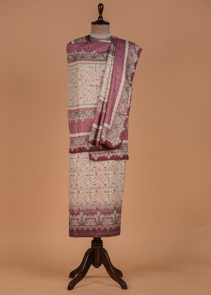 Multicoloured Pashmina Dress Material