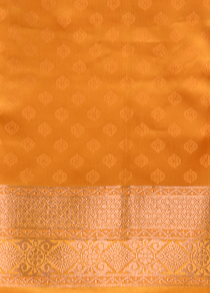 Yellow Art Silk Kanjeevaram Saree