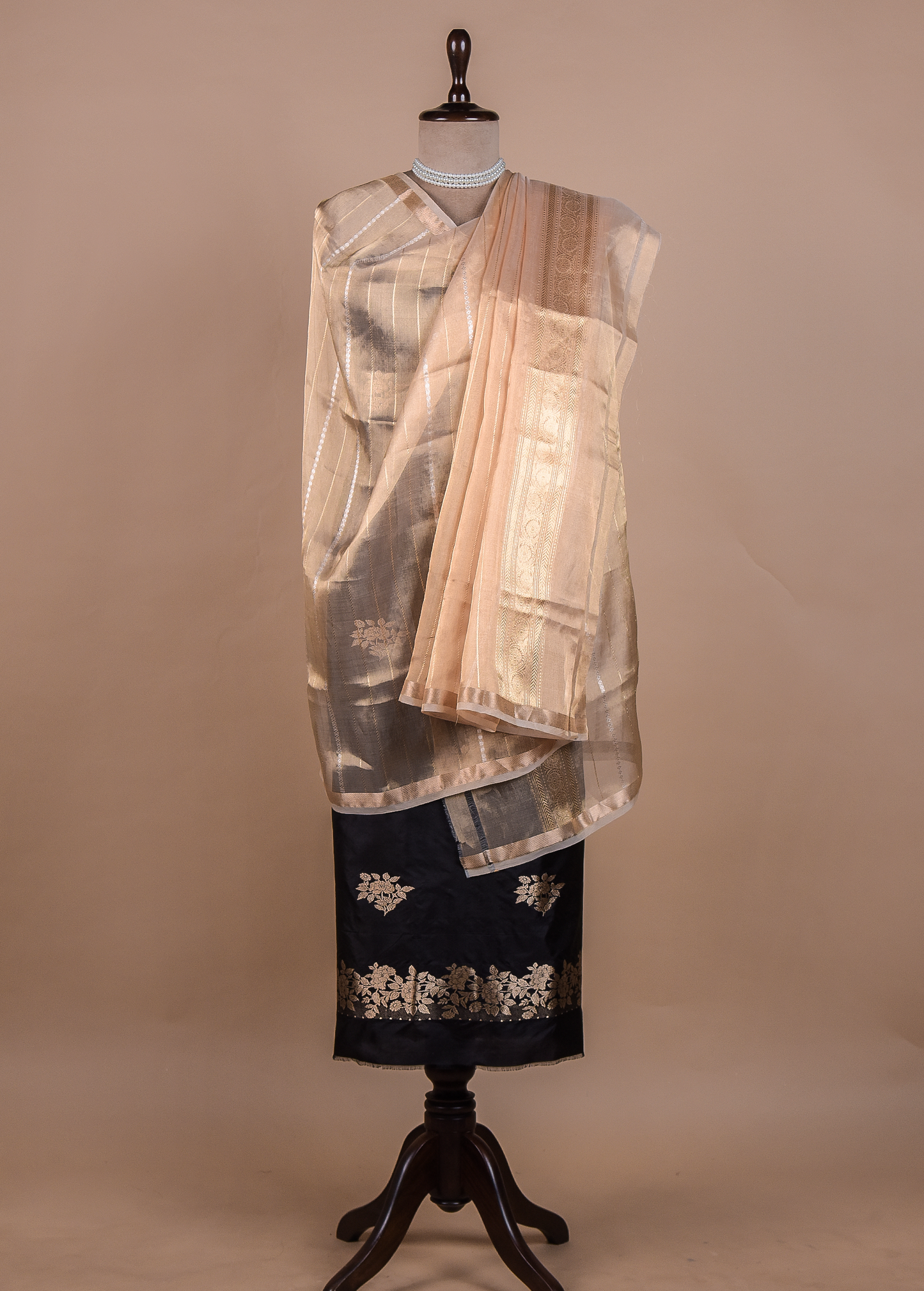 Black Silk Dress Material