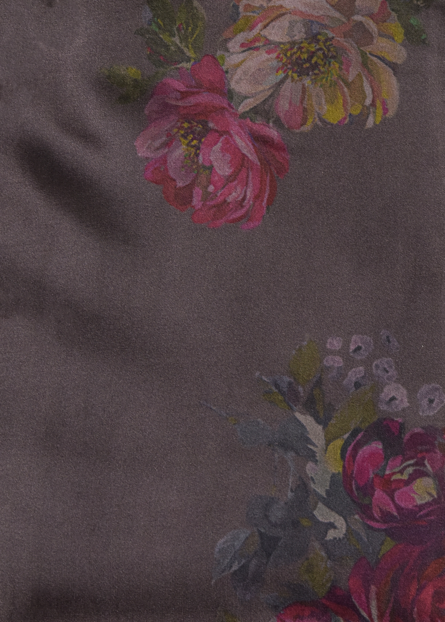 Purple Satin Printed Saree