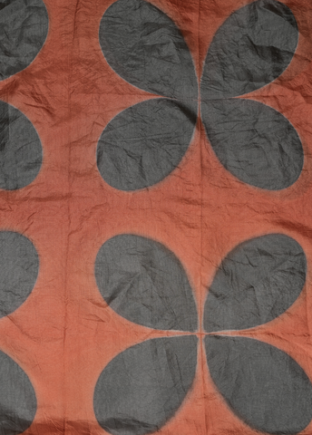 Peach Gajji Silk Printed Saree