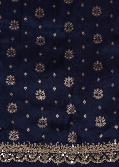 Blue Georgette Banarasi Saree