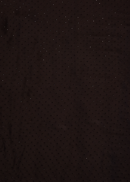 Black Satin Embroidered Saree
