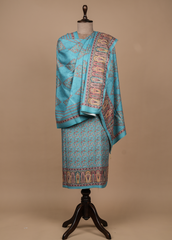 Blue Pashmina Dress Material