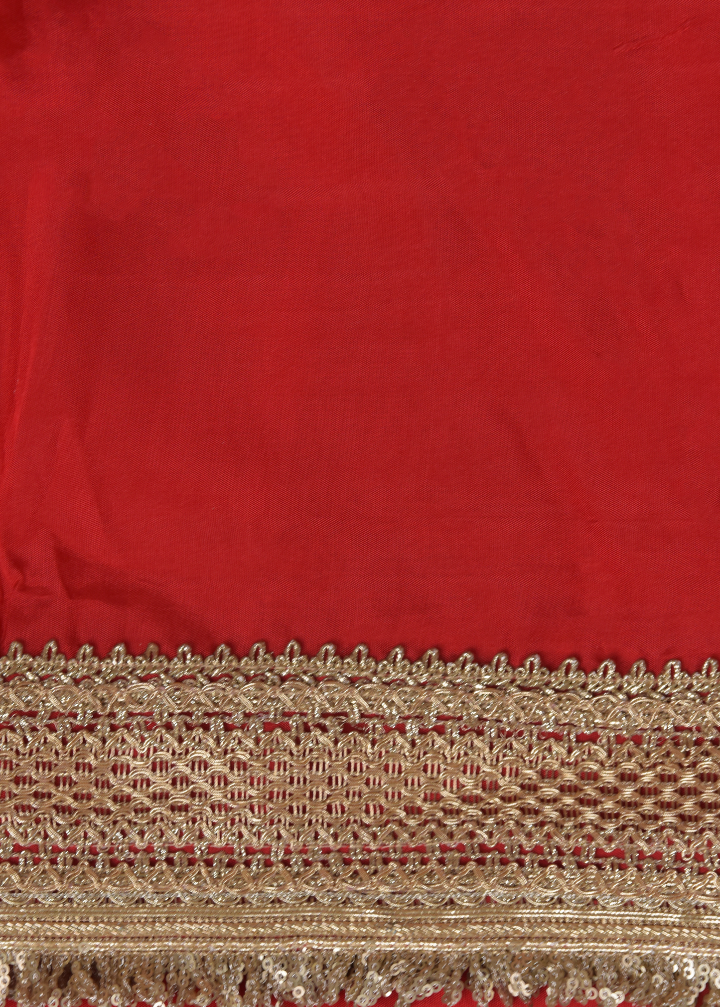 Red Organza Embroidered Saree